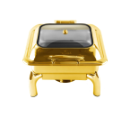 Vicenza Celia Hydraulic Chafing Dish 5.5L Gold VCF017-G